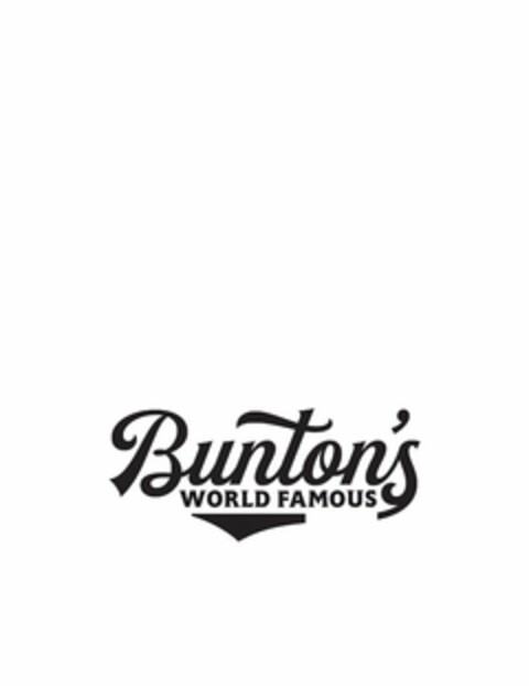 BUNTON'S WORLD FAMOUS Logo (USPTO, 19.09.2018)