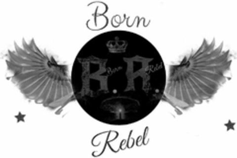 B R BORN REBEL Logo (USPTO, 09.07.2019)