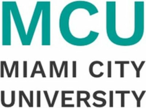 MCU MIAMI CITY UNIVERSITY Logo (USPTO, 07.07.2020)