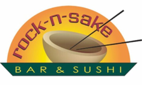 ROCK-N-SAKE BAR & SUSHI Logo (USPTO, 19.03.2009)