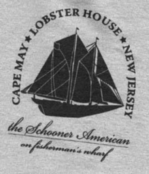 CAPE MAY LOBSTER HOUSE NEW JERSEY THE SCHOONER AMERICAN ON FISHERMAN'S WHARF Logo (USPTO, 02.10.2009)