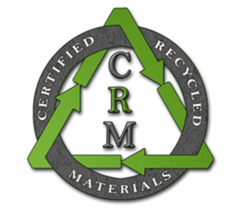 CERTIFIED RECYCLED MATERIALS CRM Logo (USPTO, 03/04/2010)