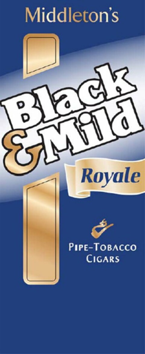 MIDDLETON'S BLACK & MILD ROYALE PIPE-TOBACCO CIGARS Logo (USPTO, 07/22/2010)