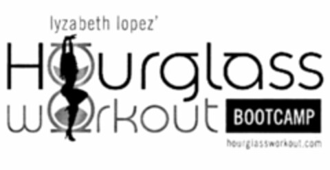 LYZABETH LOPEZ' HOURGLASS WORKOUT BOOTCAMP HOURGLASSWORKOUT.COM Logo (USPTO, 11/08/2010)