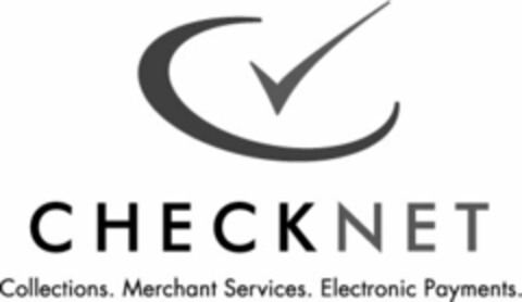 CHECKNET COLLECTIONS. MERCHANT SERVICES. ELECTRONIC PAYMENTS. Logo (USPTO, 08/09/2011)