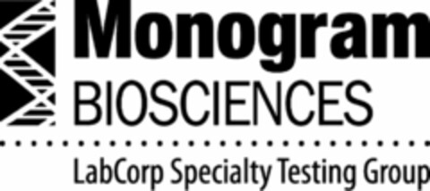 MONOGRAM BIOSCIENCES LABCORP SPECIALTY TESTING GROUP Logo (USPTO, 04/24/2012)