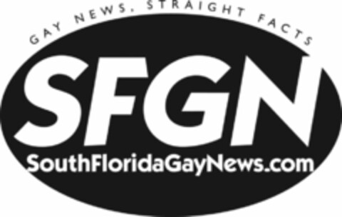 GAY NEWS, STRAIGHT FACTS SFGN SOUTHFLORIDAGAYNEWS.COM Logo (USPTO, 10.01.2013)