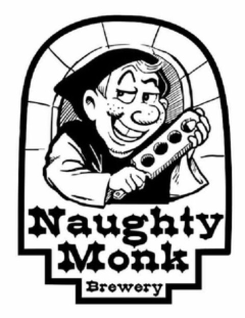 NAUGHTY MONK BREWERY Logo (USPTO, 01/29/2014)