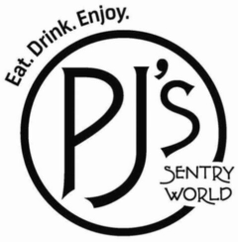 EAT. DRINK. ENJOY. PJ'S SENTRY WORLD Logo (USPTO, 08.10.2014)