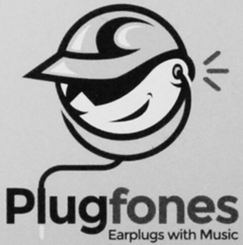 PLUGFONES EARPLUGS WITH MUSIC Logo (USPTO, 10.03.2015)