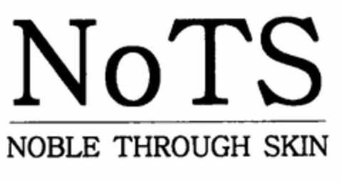 NOTS NOBLE THROUGH SKIN Logo (USPTO, 10.06.2015)