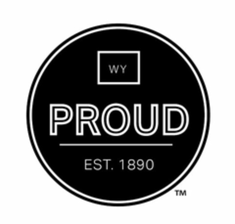 WY PROUD EST. 1890 Logo (USPTO, 06.04.2016)