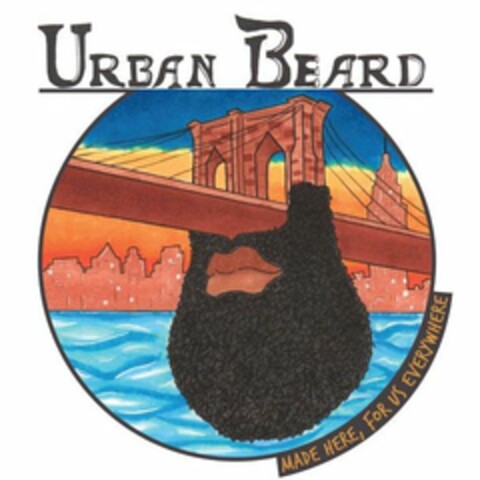 URBAN BEARD MADE HERE, FOR US EVERYWHERE Logo (USPTO, 03.05.2016)