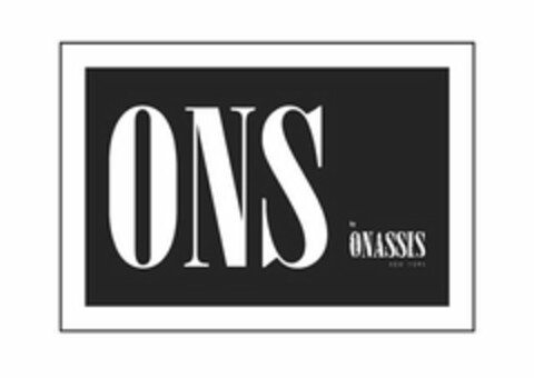 ONS BY ONASSIS NEW YORK Logo (USPTO, 09/08/2016)