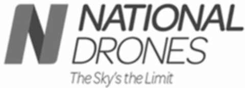 N NATIONAL DRONES THE SKY'S THE LIMIT Logo (USPTO, 11.03.2017)