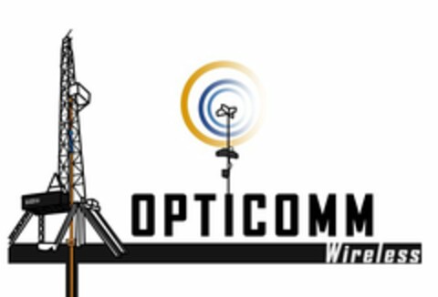 OPTICOMM WIRELESS Logo (USPTO, 01.04.2017)