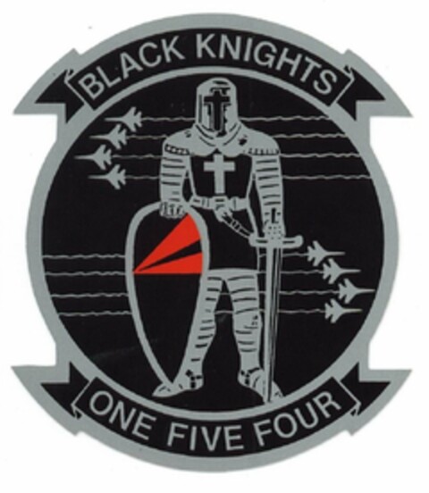 BLACK KNIGHTS ONE FIVE FOUR Logo (USPTO, 07/26/2018)