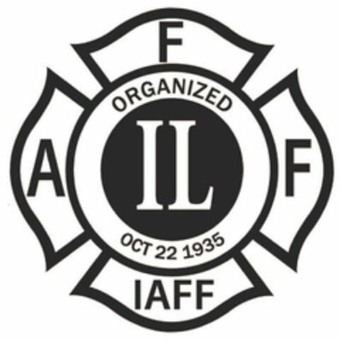 A F F  IAFF IL ORGANIZED OCT 22 1935 Logo (USPTO, 12.10.2018)