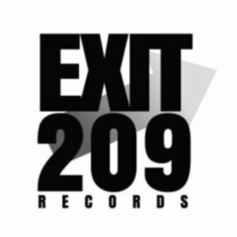 EXIT 209 RECORDS Logo (USPTO, 29.01.2019)