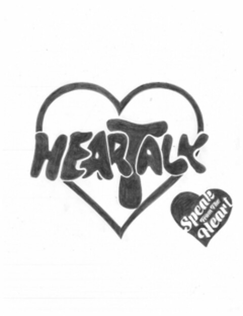 HEARTALK SPEAK FROM THE HEART! Logo (USPTO, 09.07.2019)