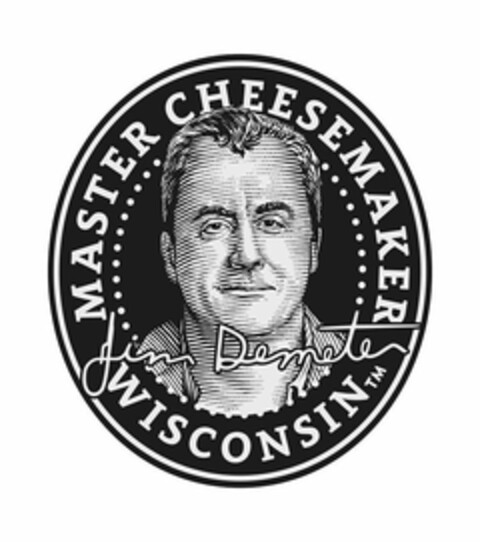 MASTER CHEESEMAKER WISCONSIN JIM DEMETER Logo (USPTO, 26.09.2019)