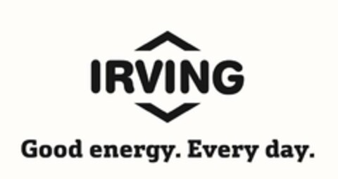 IRVING GOOD ENERGY. EVERY DAY. Logo (USPTO, 01.10.2019)