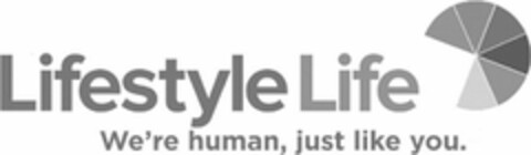 LIFESTYLE LIFE WE'RE HUMAN, JUST LIKE YOU. Logo (USPTO, 06/12/2020)