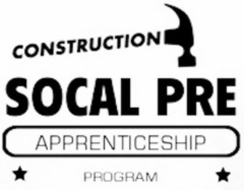 CONSTRUCTION SOCAL PRE APPRENTICESHIP PROGRAM Logo (USPTO, 15.06.2020)