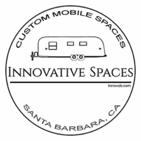 CUSTOM MOBILE SPACES INNOVATIVE SPACES INNOVSB.COM SANTA BARBARA, CA Logo (USPTO, 07.07.2020)