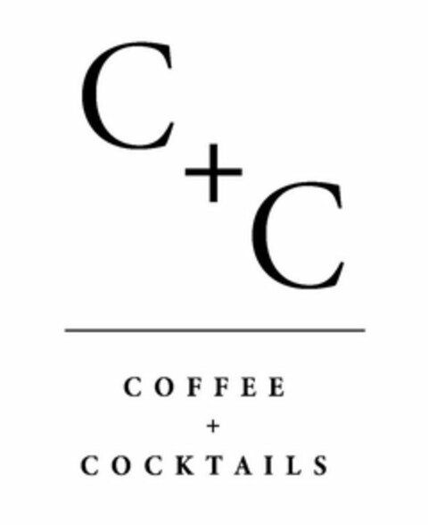 C + C COFFEE + COCKTAILS Logo (USPTO, 10.07.2020)