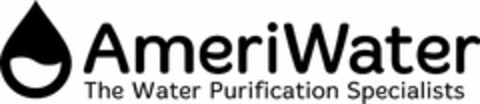 AMERIWATER THE WATER PURIFICATION SPECIALISTS Logo (USPTO, 08/10/2020)