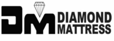 DM DIAMOND MATTRESS Logo (USPTO, 15.10.2009)