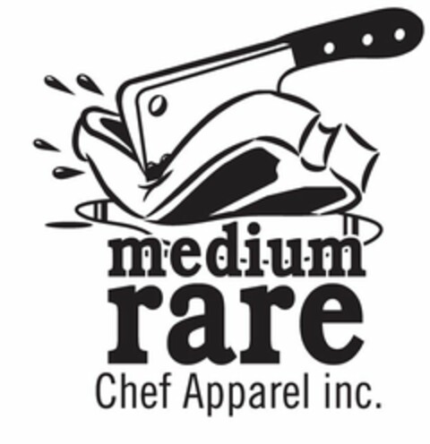 MEDIUM RARE CHEF APPAREL INC. Logo (USPTO, 02/14/2010)