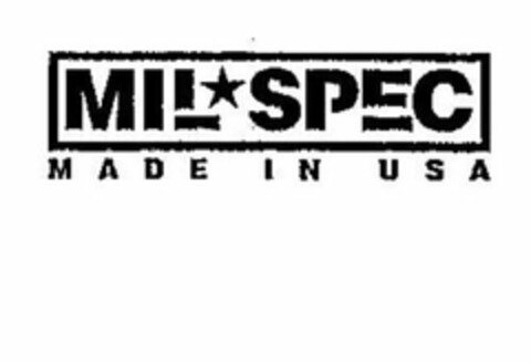 MIL SPEC MADE IN USA Logo (USPTO, 07/28/2010)