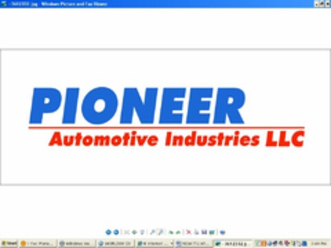 PIONEER AUTOMOTIVE INDUSTRIES LLC Logo (USPTO, 24.03.2011)
