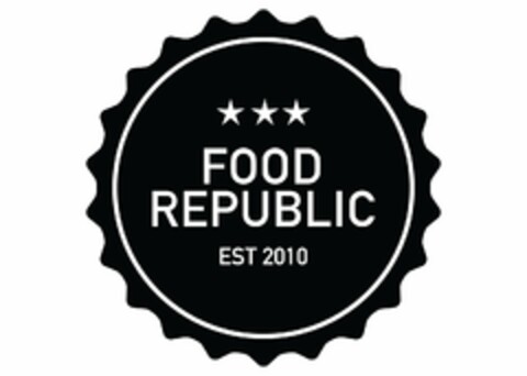 FOOD REPUBLIC EST 2010 Logo (USPTO, 15.06.2011)