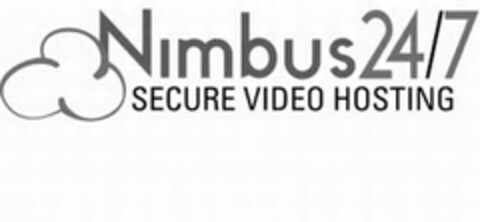 NIMBUS 24/7 SECURE VIDEO HOSTING Logo (USPTO, 05.08.2011)