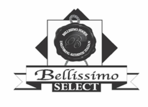 B BELLISSIMO SELECT BELLISSIMO FOODS DELIVERING AUTHENTIC ITALIAN Logo (USPTO, 03.02.2017)