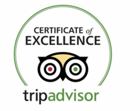CERTIFICATE OF EXCELLENCE TRIPADVISOR Logo (USPTO, 13.03.2017)
