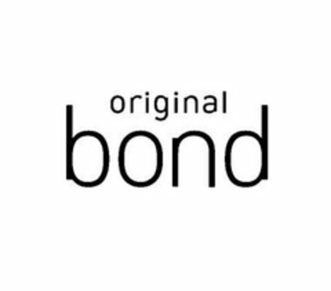 ORIGINAL BOND Logo (USPTO, 09.11.2017)