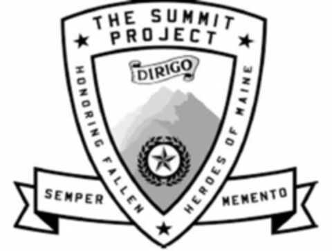 THE SUMMIT PROJECT HONORING FALLEN HEROES OF MAINE DIRIGO SEMPER MEMENTO Logo (USPTO, 16.11.2017)