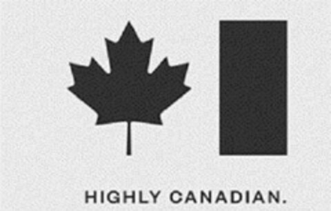 HIGHLY CANADIAN. Logo (USPTO, 11/18/2018)