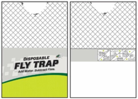 DISPOSABLE FLY TRAP ADD WATER. SUBTRACTFLIES. Logo (USPTO, 12/17/2018)