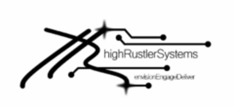 HR HIGHRUSTLERSYSTEMS ENVISIONENGAGEDELIVER Logo (USPTO, 02/11/2019)