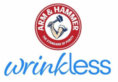 ARM & HAMMER THE STANDARD OF PURITY WRINKLESS Logo (USPTO, 02/21/2020)
