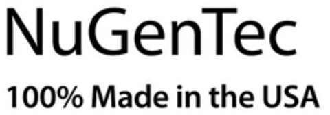 NUGENTEC, 100% MADE IN THE USA Logo (USPTO, 15.04.2020)