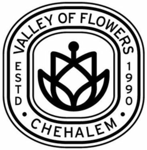 VALLEY OF FLOWERS ESTD 1990 CHEHALEM Logo (USPTO, 15.06.2020)