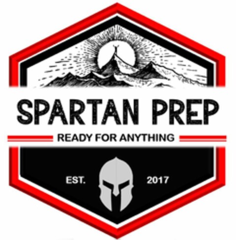 SPARTAN PREP READY FOR ANYTHING EST. 2017 Logo (USPTO, 24.08.2020)