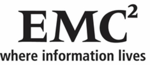 EMC2 WHERE INFORMATION LIVES Logo (USPTO, 19.05.2009)
