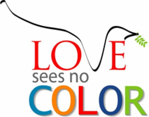 LOVE SEES NO COLOR Logo (USPTO, 18.03.2010)